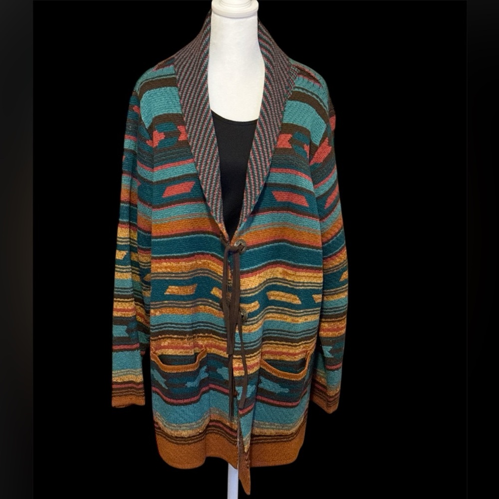 Back in the Saddle Colorful Striped Cardigan